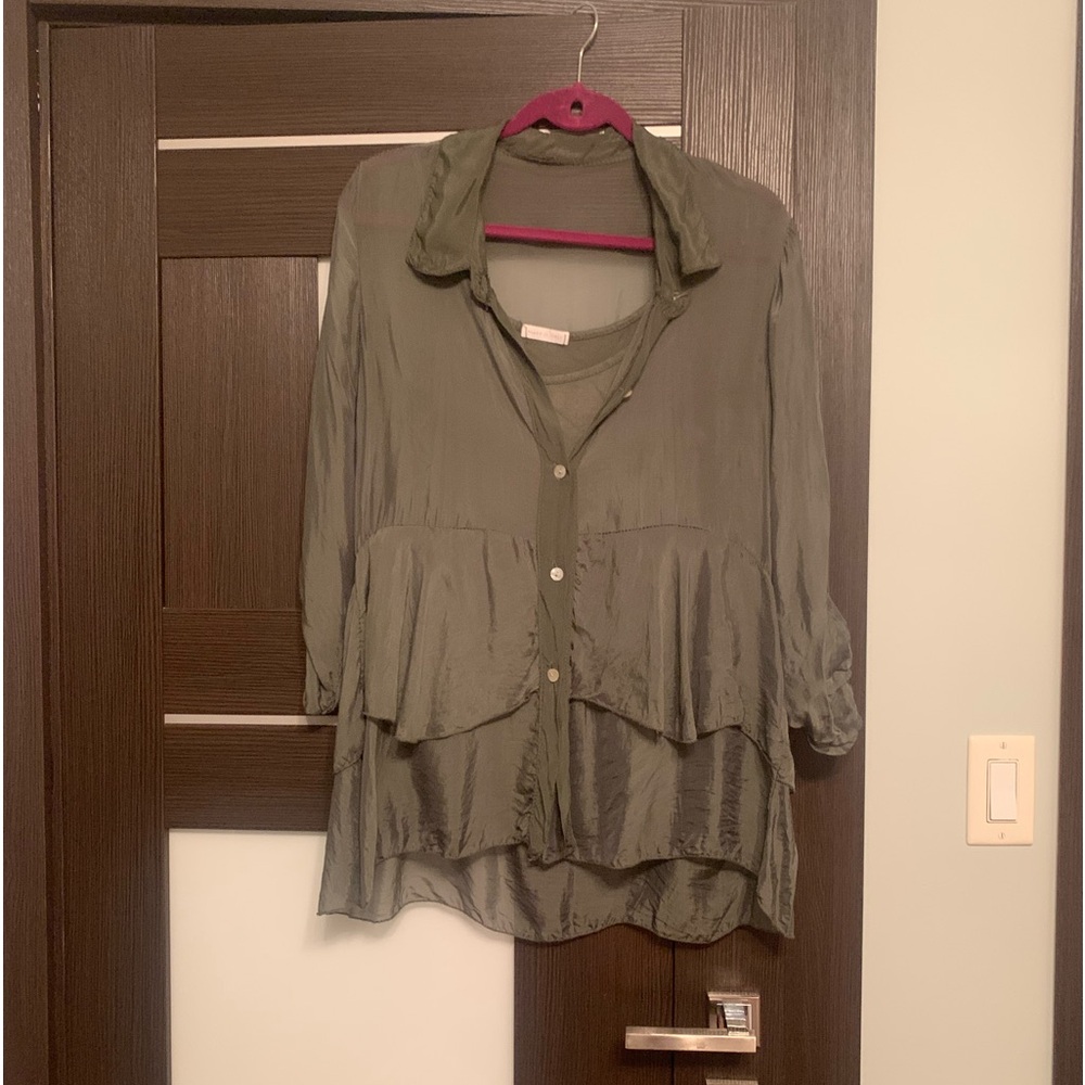 Made in Italy blouse, size M.